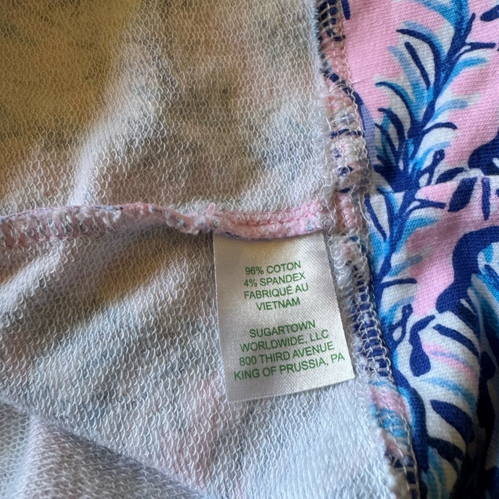 Lilly Pulitzer Sleeveless Pink & Blue Printed V-Neck Dress - Picture 6 of 12